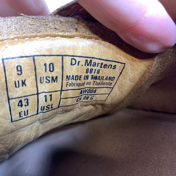 Dr. Docs Martens 8B16 Ripley Split Toe Leather Lace Up Oxfords Mens Size 10 Vtg main image 12